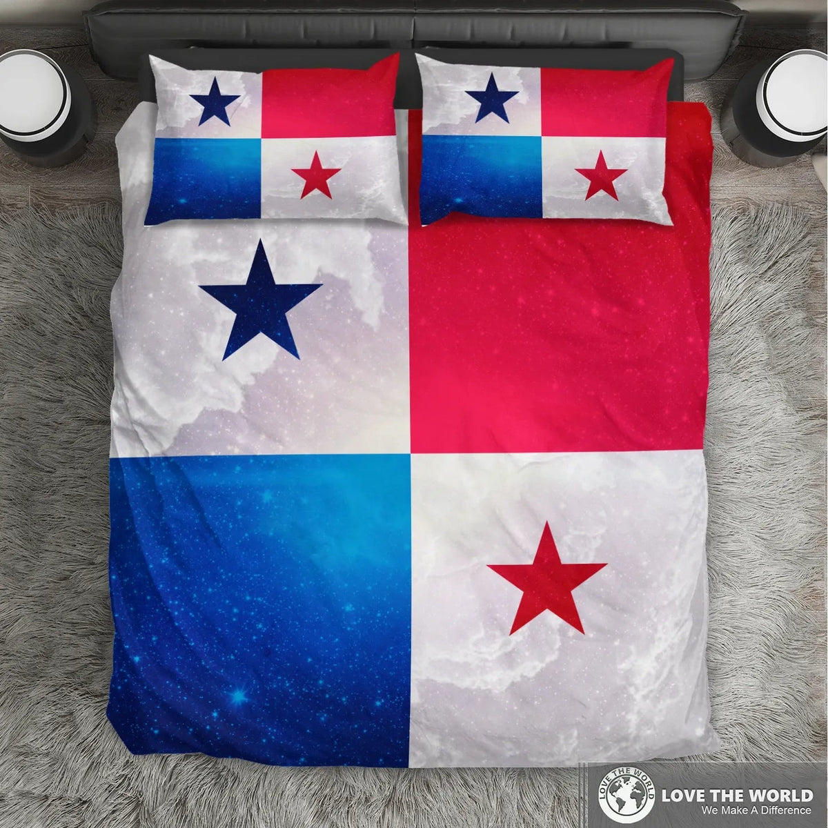Panama Bedding Set Galaxy Style Panama Flag RLT13 - Wonder Print Shop