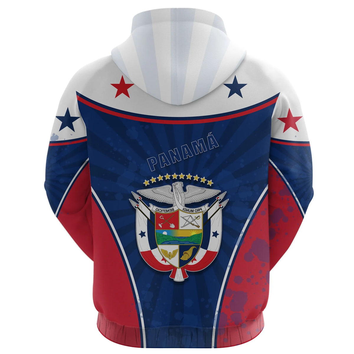 Panama Hoodie Circle Stripes Flag Version RLT13 - Wonder Print Shop