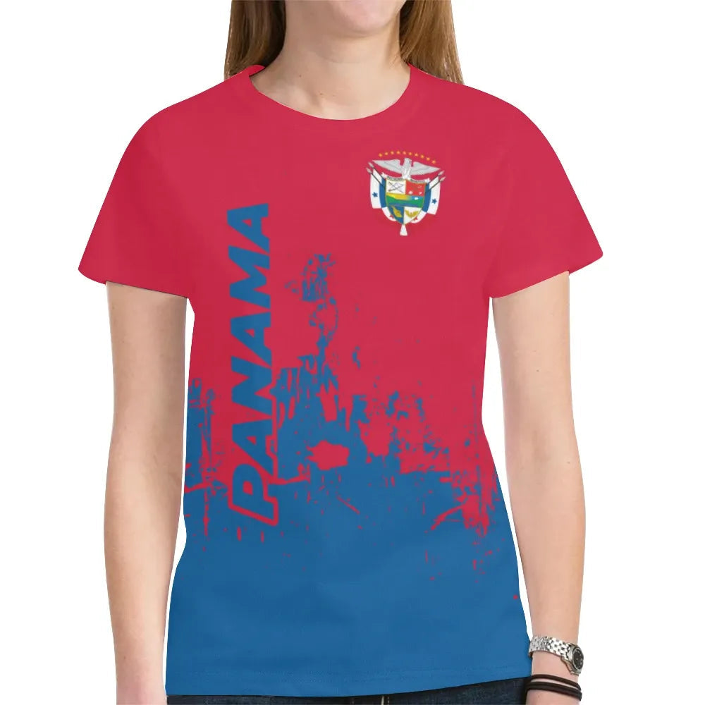 Panama T Shirt Smudge Style RLT13 - Wonder Print Shop