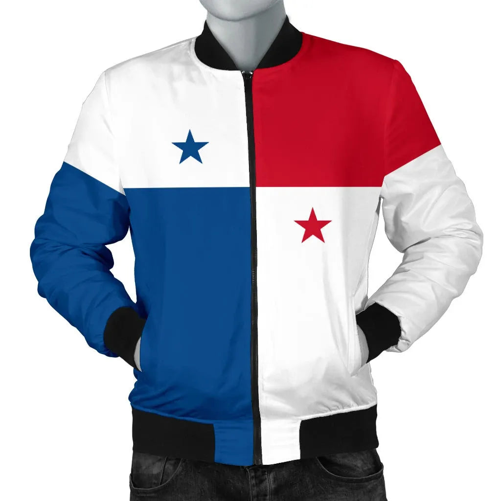 Panama Men's Bomber Jacket Original Flag RLT13 - Wonder Print Shop
