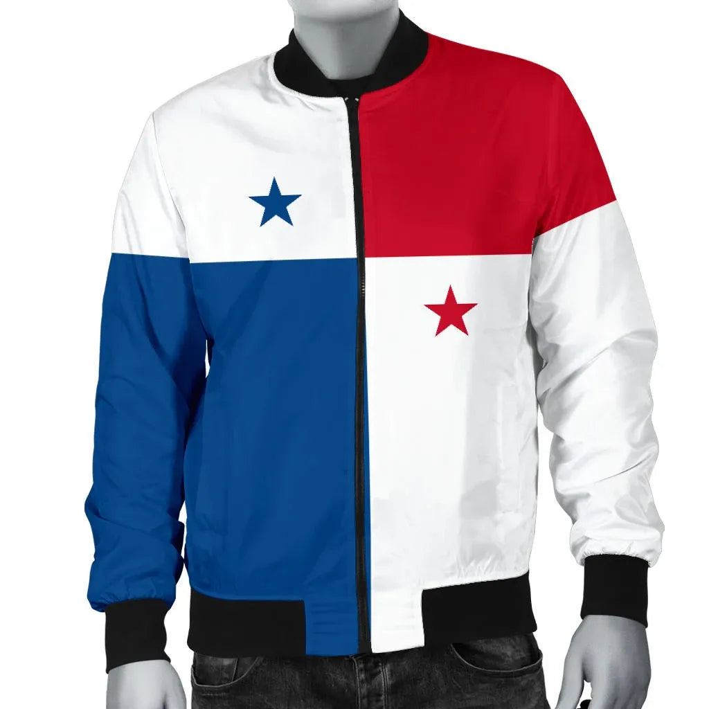 Panama Men's Bomber Jacket Original Flag RLT13 - Wonder Print Shop