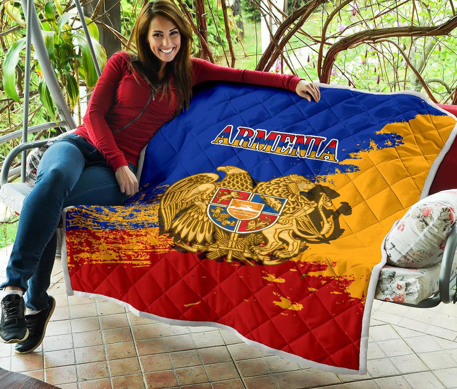 Armenia Premium Quilt - Armenia Blue RLT8 - Wonder Print Shop