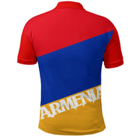 Armenia Flag Polo Shirt RLT8 - Wonder Print Shop