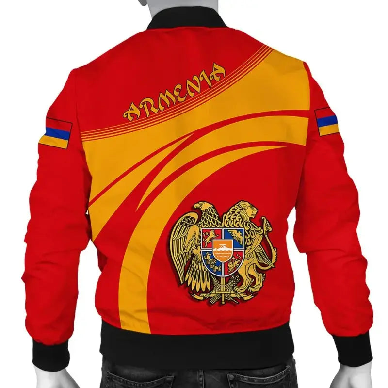 Armenia Coat Of Arms Men Bomber Jacket Cricket RLT8 - Wonder Print Shop