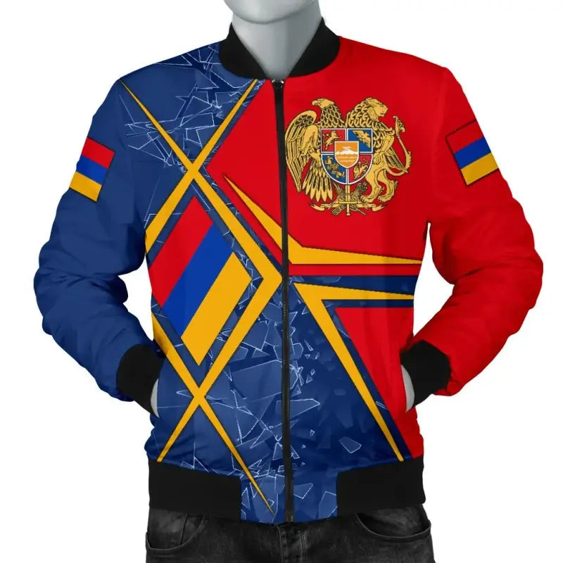 Armenia Mens Bomber Jacket - Armenia Legend RLT8 - Wonder Print Shop