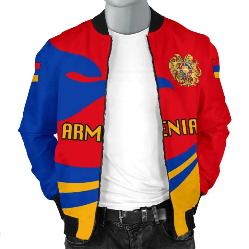 Armenia Men Bomber Jacket Proud Version RLT8 - Wonder Print Shop