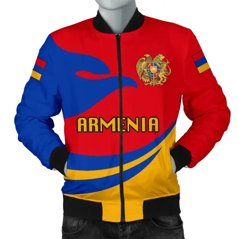 Armenia Men Bomber Jacket Proud Version RLT8 - Wonder Print Shop