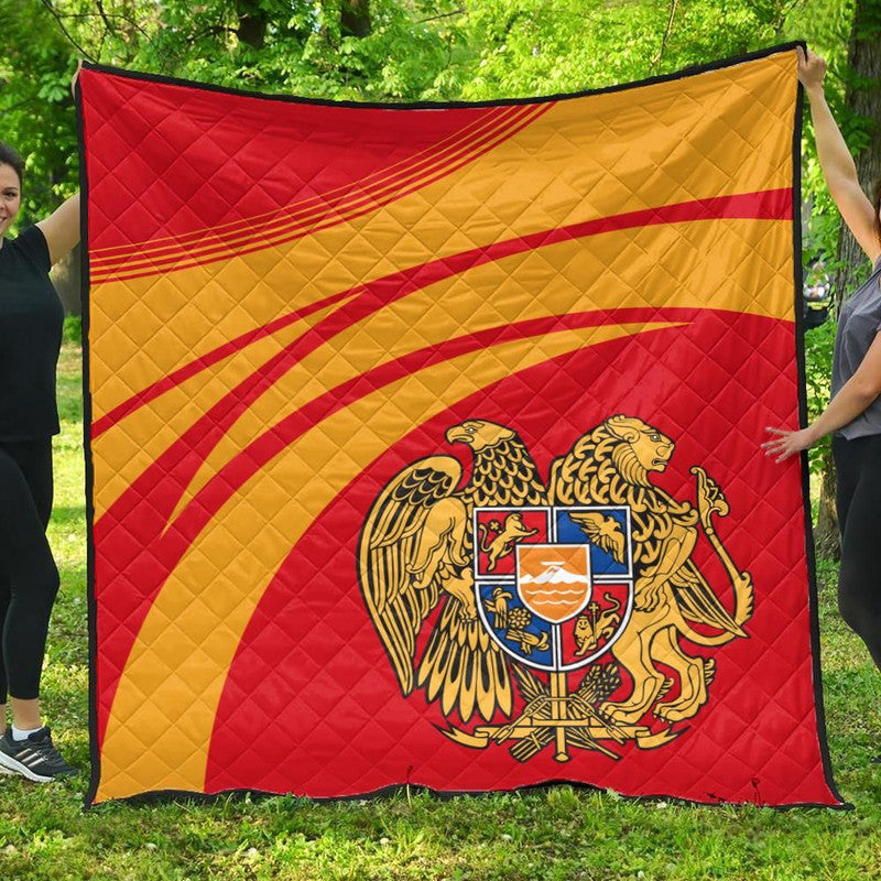 Armenia Coat Of Arms Premium Quilt Cricket RLT8 - Wonder Print Shop