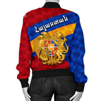 Armenia Women Bomber Jacket Sporty Style RLT8 - Wonder Print Shop