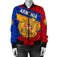 Armenia Women Bomber Jacket Sporty Style RLT8 - Wonder Print Shop
