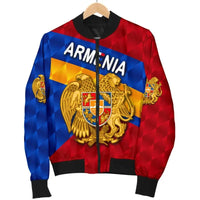 Armenia Women Bomber Jacket Sporty Style RLT8 - Wonder Print Shop