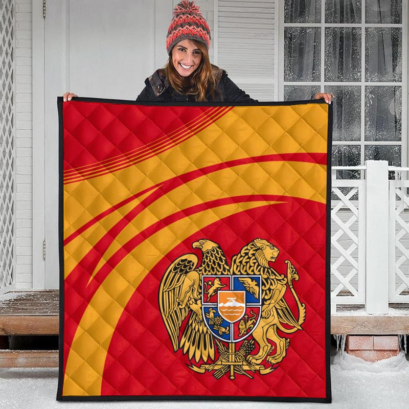 Armenia Coat Of Arms Premium Quilt Cricket RLT8 - Wonder Print Shop