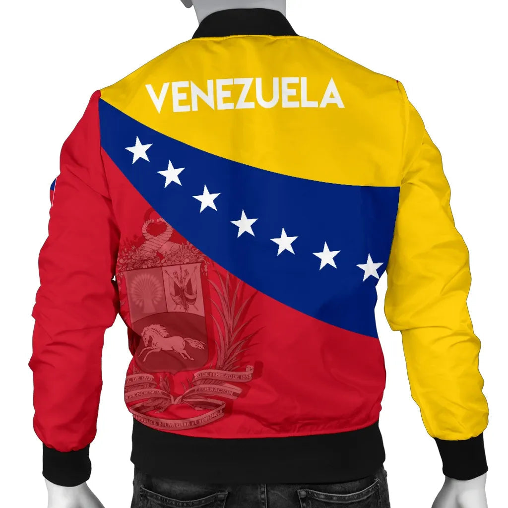 Venezuela Bomber Jacket Flag Independence Day Men RLT7 - Wonder Print Shop