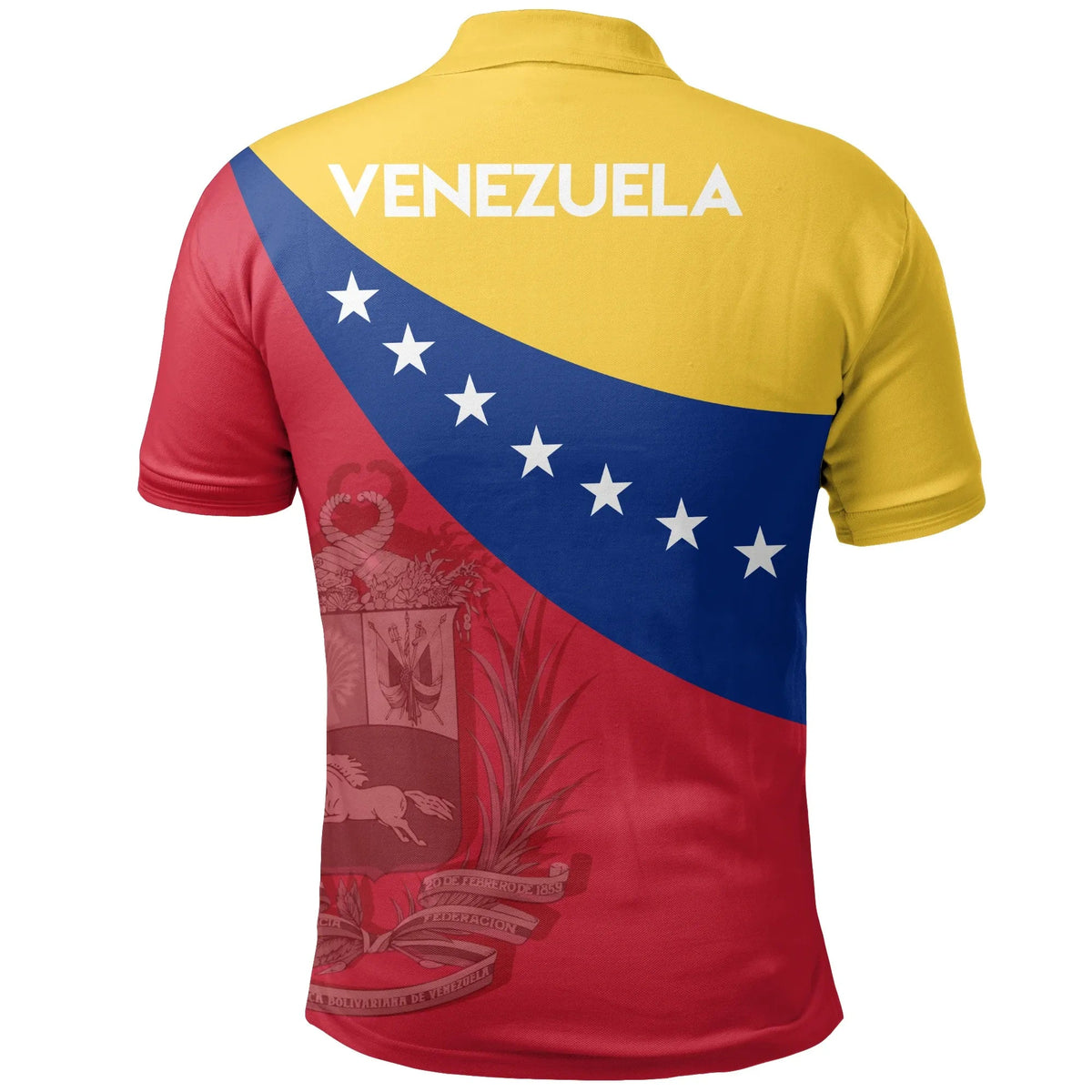 Venezuela Polo Shirt Flag Independence Day RLT7 - Wonder Print Shop