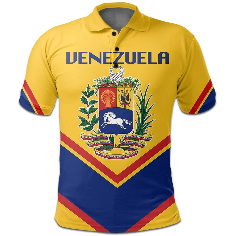 Venezuela Coat Of Arms Polo Lucian Style RLT7 - Wonder Print Shop