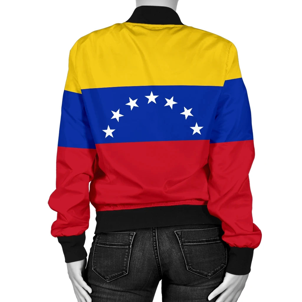Venezuela Women's Bomber Jacket Flag RLT7 - Wonder Print Shop
