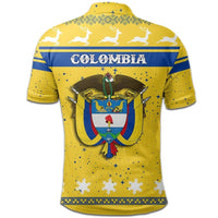 Christmas Colombia Polo Shirt Coat Of Arms RLT7 - Wonder Print Shop