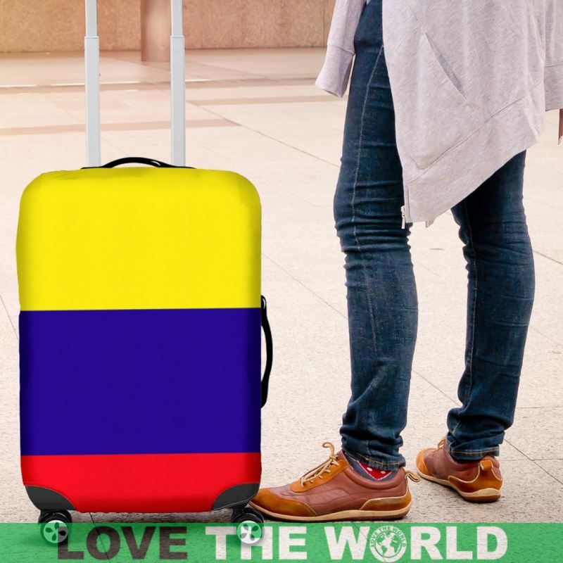 Colombia Flag Luggage Cover RLT7 - Wonder Print Shop