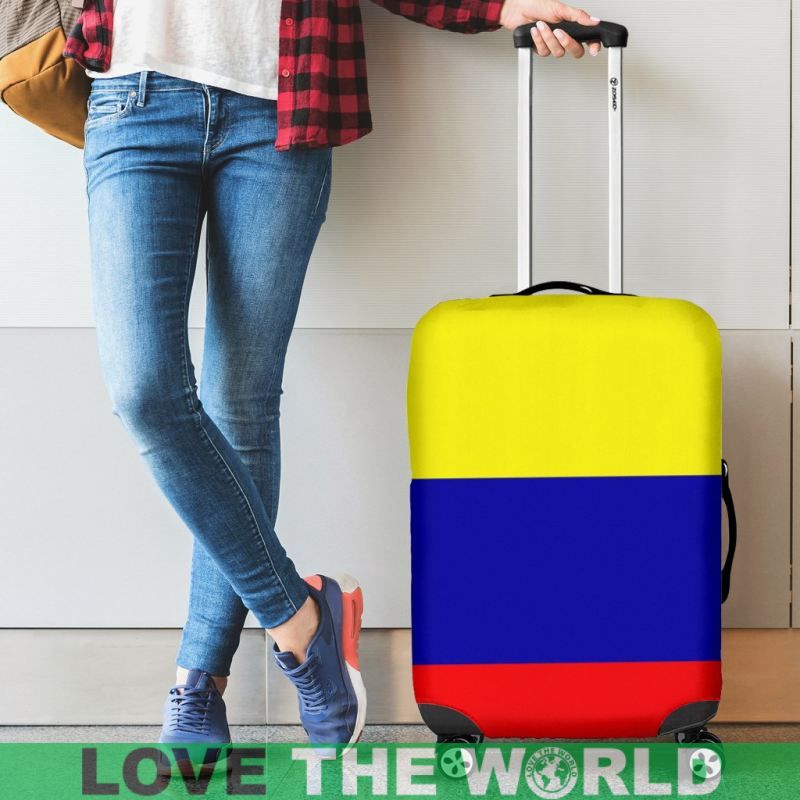 Colombia Flag Luggage Cover RLT7 - Wonder Print Shop