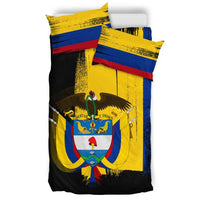 Colombia Flag Bedding Set Flag Style RLT7 - Wonder Print Shop