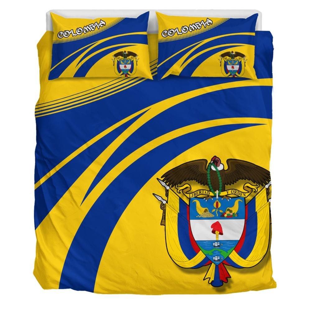 Colombia Coat Of Arms Bedding Set Cricket RLT7 - Wonder Print Shop