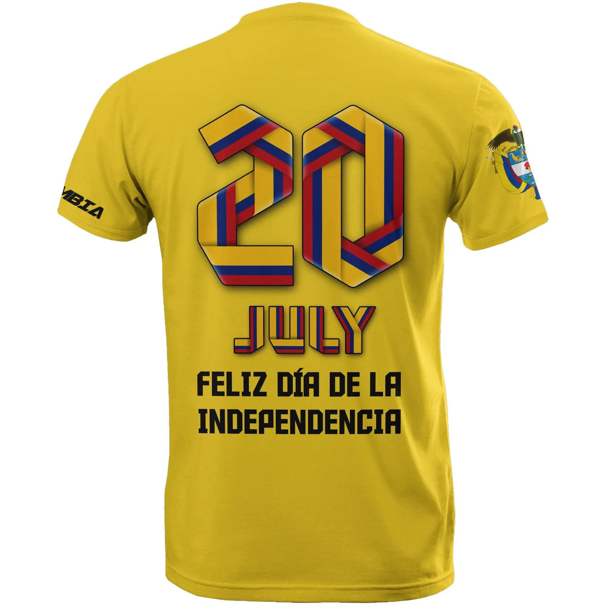 Colombia Independence Day T Shirt RLT7 - Wonder Print Shop