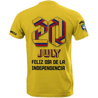 Colombia Independence Day T Shirt RLT7 - Wonder Print Shop