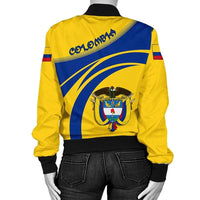 Colombia Coat Of Arms  Women Bomber Jacket Sticket RLT7 - Wonder Print Shop