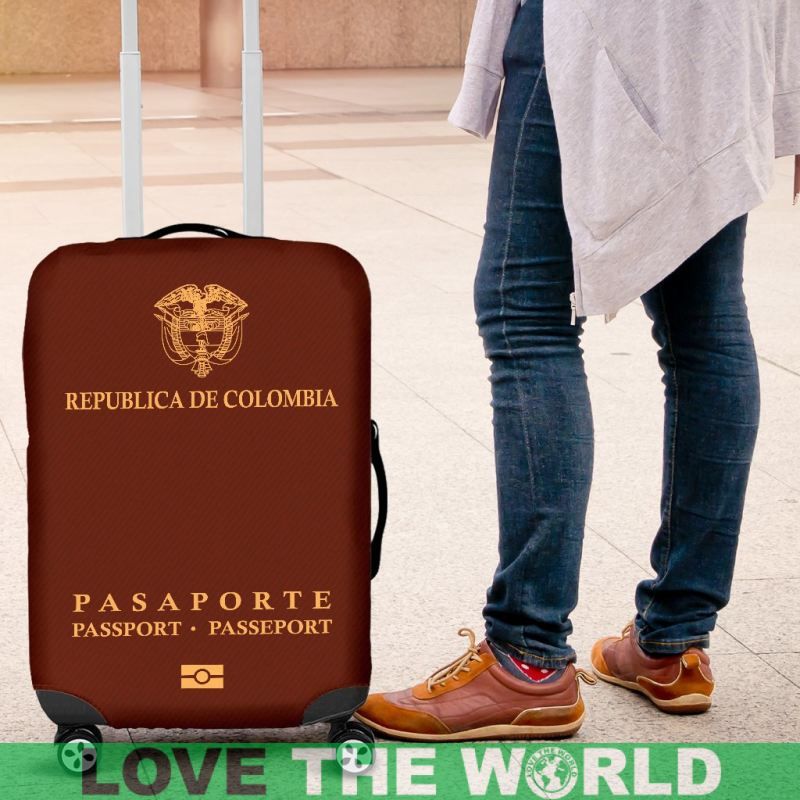 Colombia Passport Luggage Cover RLT7 - Wonder Print Shop