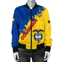 Colombia Women Bomber Jacket Smudge Version RLT7 - Wonder Print Shop
