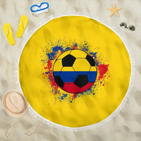 Colombia Soccer Beach Blanket RLT7 - Wonder Print Shop