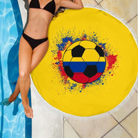 Colombia Soccer Beach Blanket RLT7 - Wonder Print Shop
