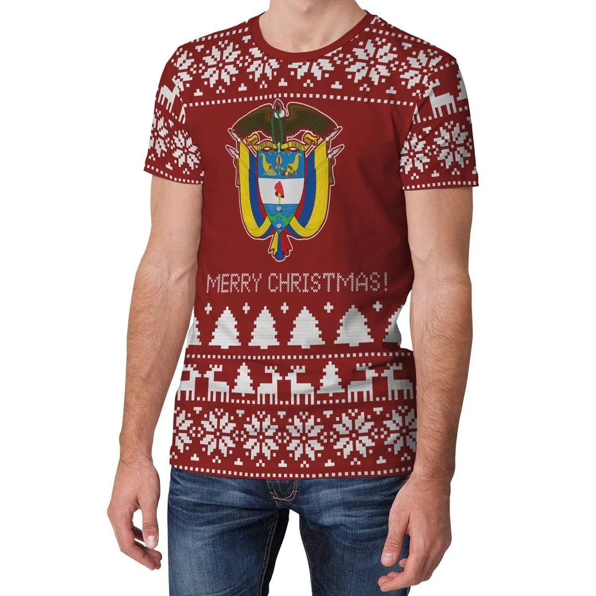 Colombia Christmas T Shirt RLT7 - Wonder Print Shop