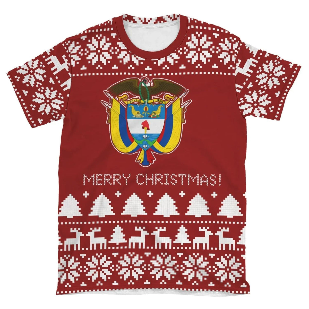 Colombia Christmas T Shirt RLT7 - Wonder Print Shop