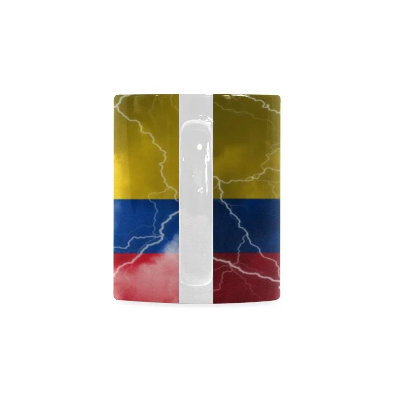 colombia-grunge-flag-lightning-white-mug