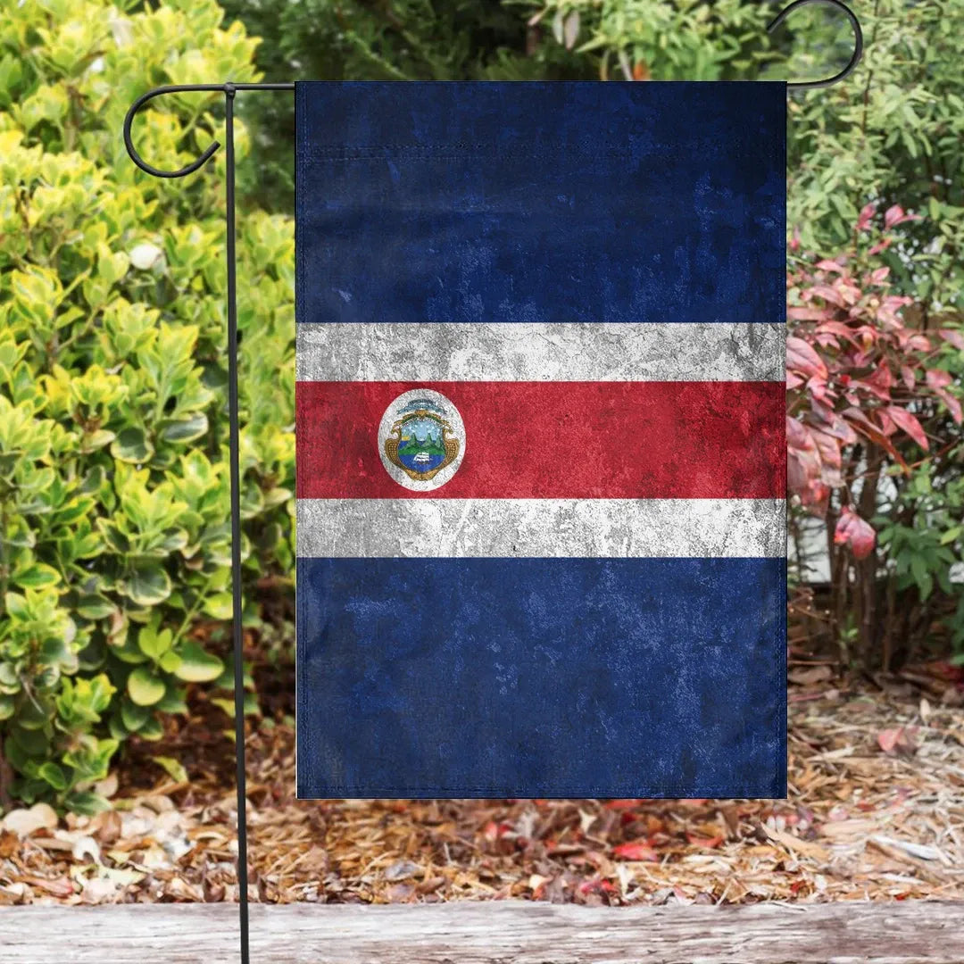 COSTA RICA  Garden Flag House Flag (Grunge Style) RLT13 - Wonder Print Shop