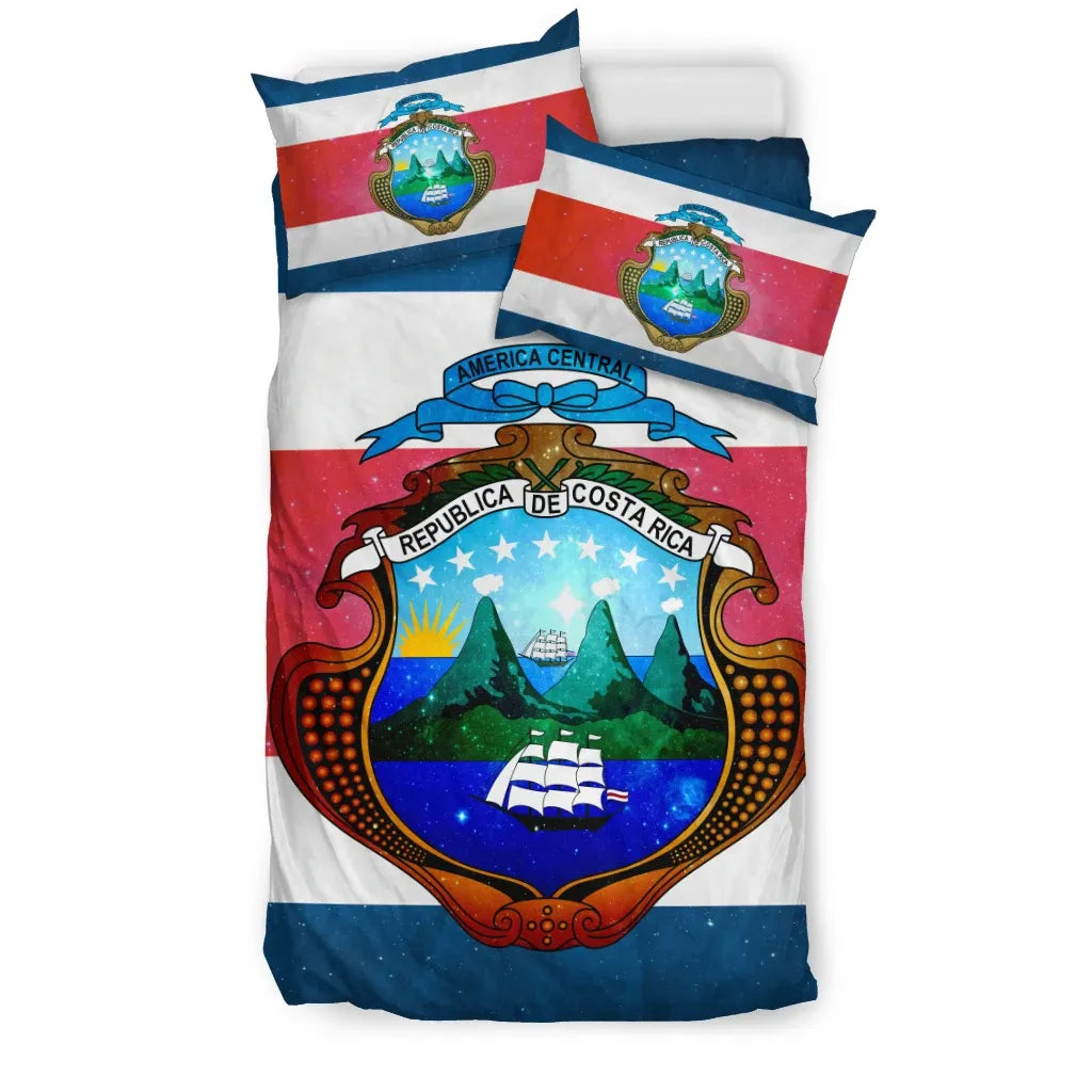 Costa Rica Flag  Bedding Set RLT13 - Wonder Print Shop