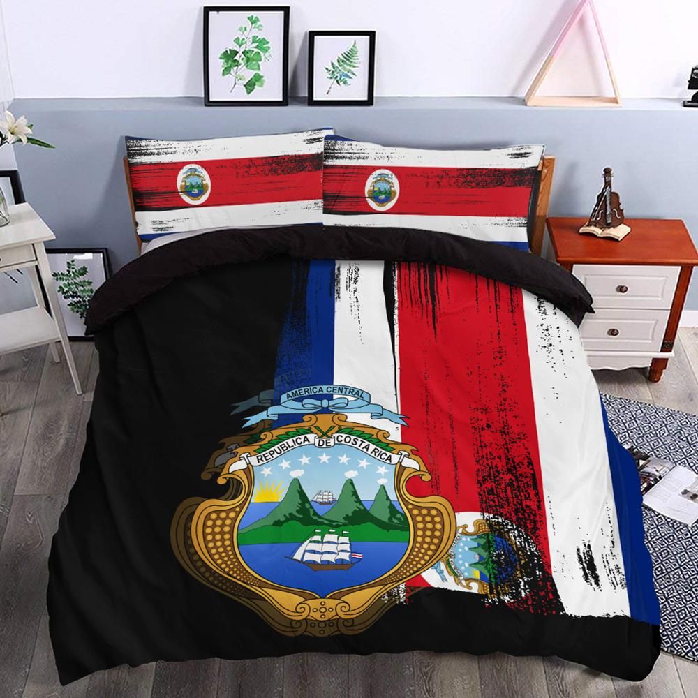Costa Rica Flag Bedding Set Flag Style RLT13 - Wonder Print Shop