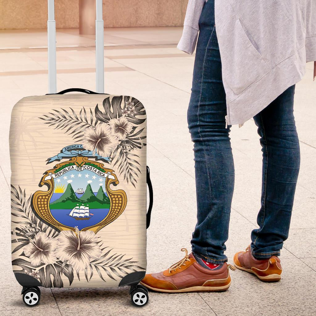 Costa Rica Luggage Covers The Beige Hibiscus RLT13 - Wonder Print Shop