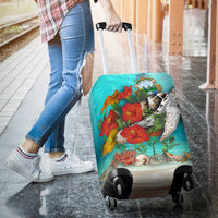 Costa Rica Luggage Covers Ocean Turtle Hibiscus RLT13 - Wonder Print Shop