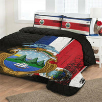 Costa Rica Flag Quilt Bed Set Flag Style RLT13 - Wonder Print Shop