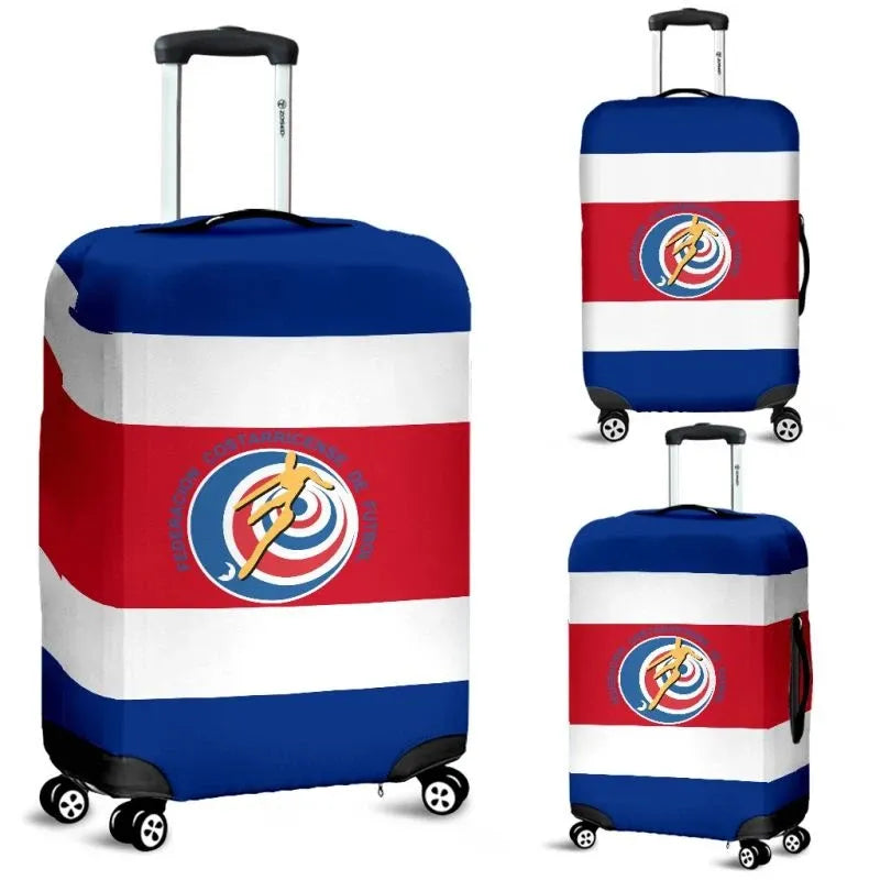 Costa Rica National Football Luggage Cover 01 RLT13 - Wonder Print Shop