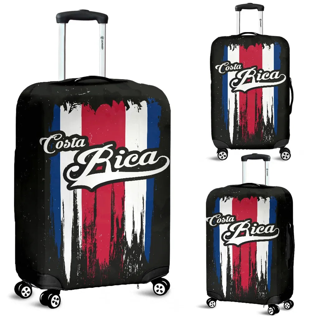 Costa Rica Vintage Flag Luggage Cover RLT13 - Wonder Print Shop