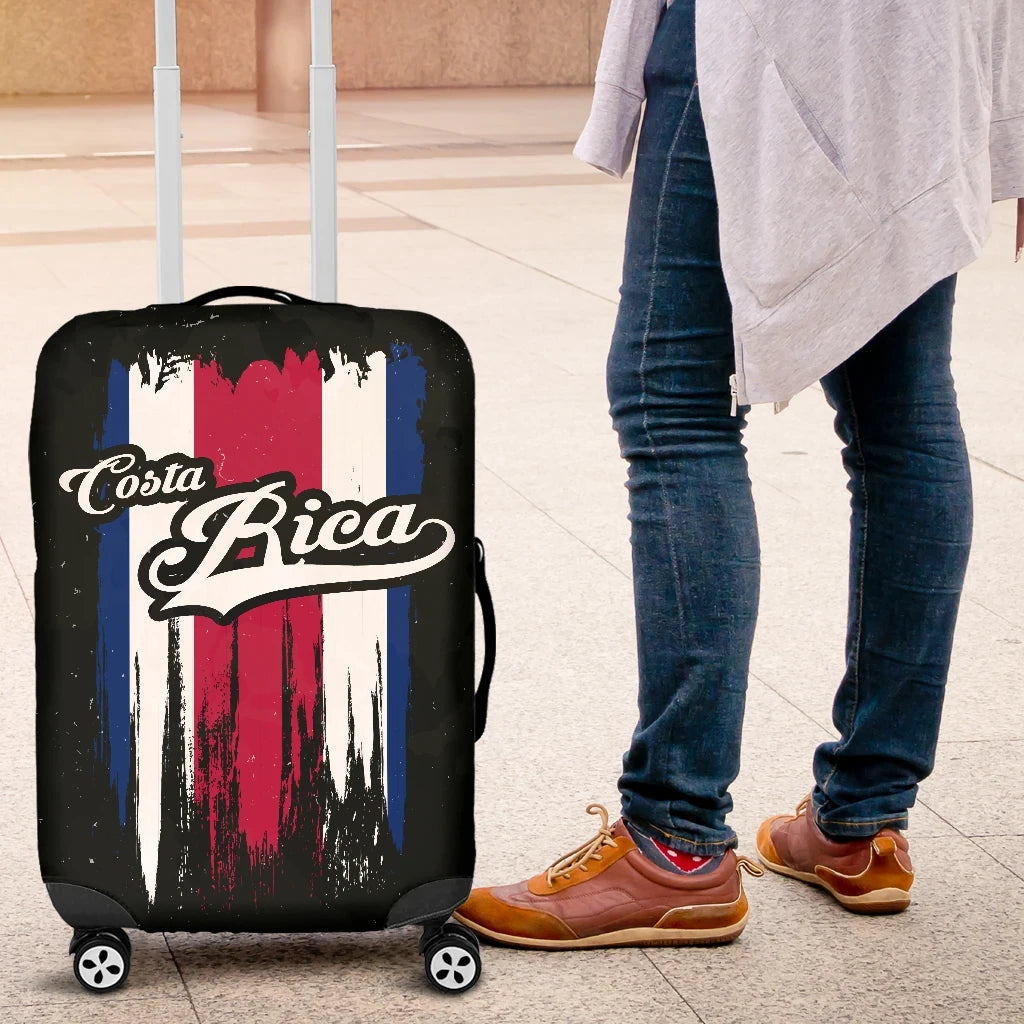Costa Rica Vintage Flag Luggage Cover RLT13 - Wonder Print Shop