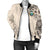 Costa Rica Women's Bomber Jacket The Beige Hibiscus RLT13 - Wonder Print Shop