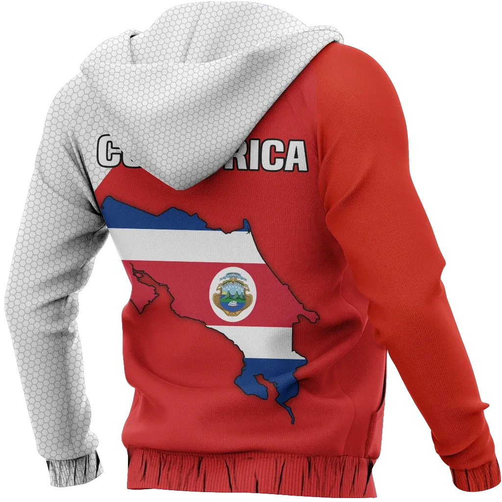 Costa Rica Map Hoodie Special RLT13 - Wonder Print Shop