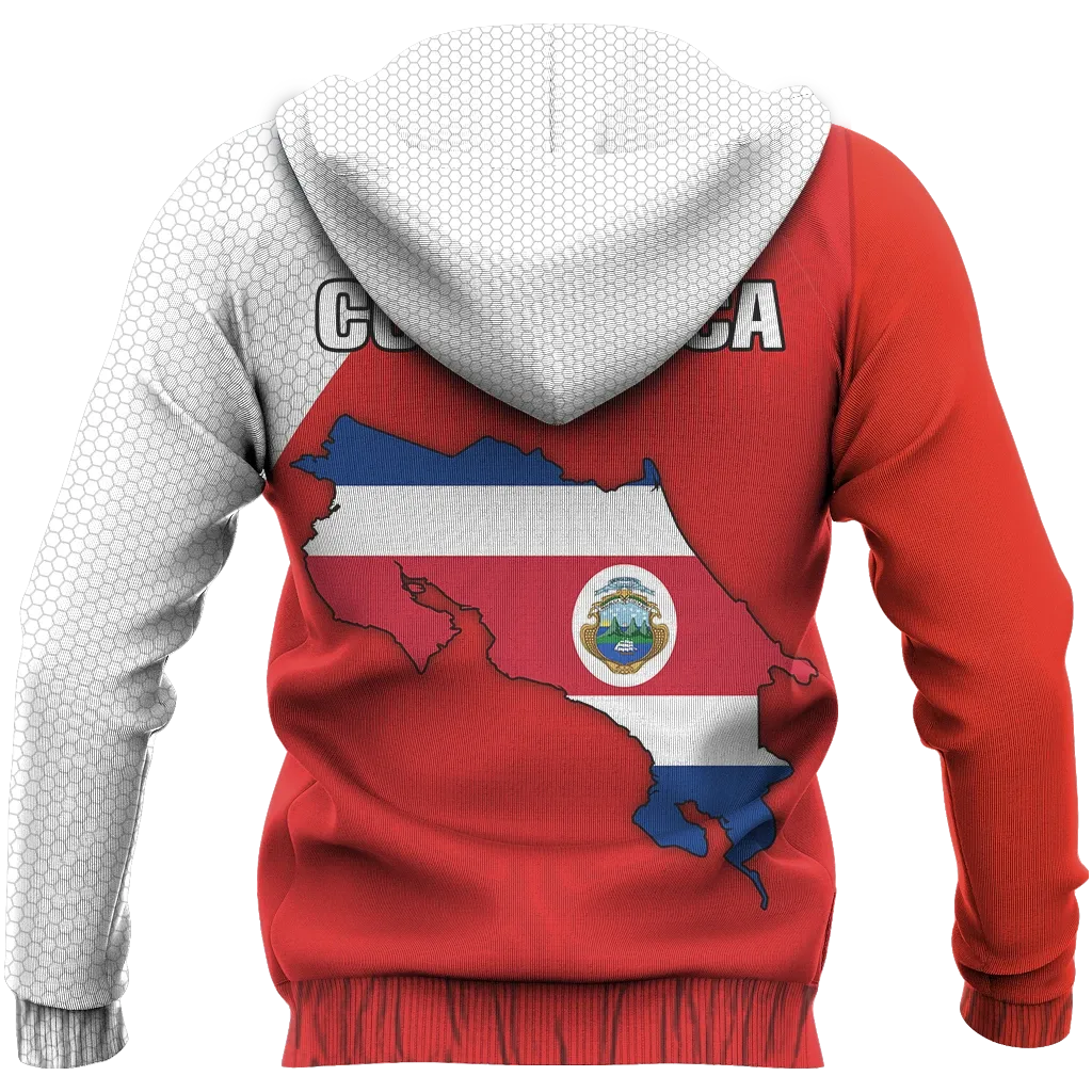 Costa Rica Map Hoodie Special RLT13 - Wonder Print Shop