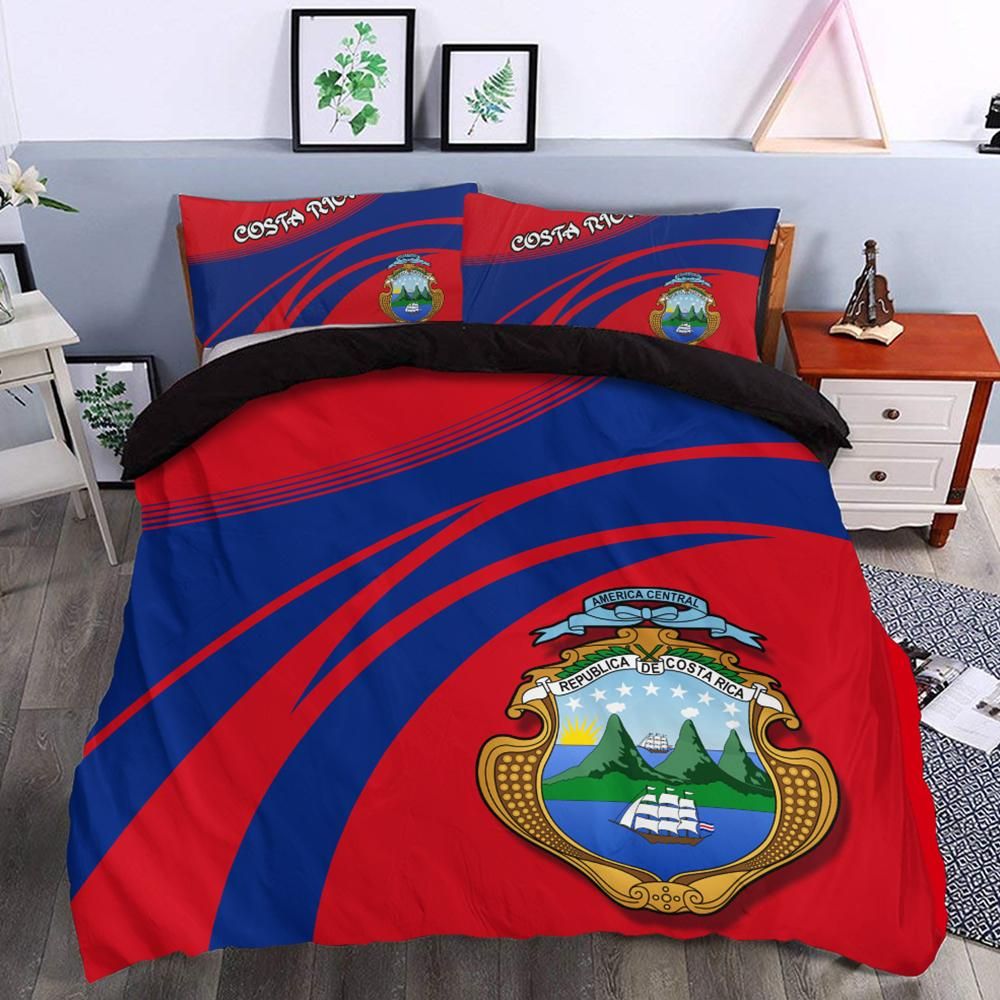 Costa Rica Coat Of Arms Bedding Set Cricket RLT13 - Wonder Print Shop