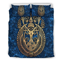 Nigeria Bedding Set Adinkra Symbol Asase Ye Duru and Celtic RLT8 - Wonder Print Shop