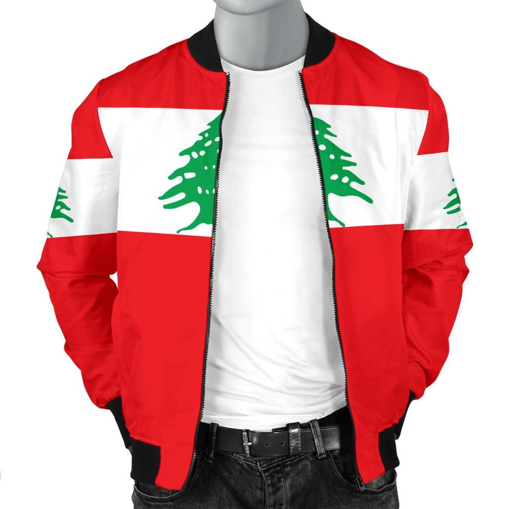 Lebanon Men's Bomber Jacket Original Flag RLT6 - Wonder Print Shop